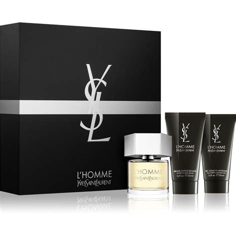 yves saint laurent parfum homme en coffret avec gel douche|l'homme yves saintlaurent.